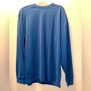 Bugatchi uomo men’s blue crew neck sweater M fall winter soft modal rayon